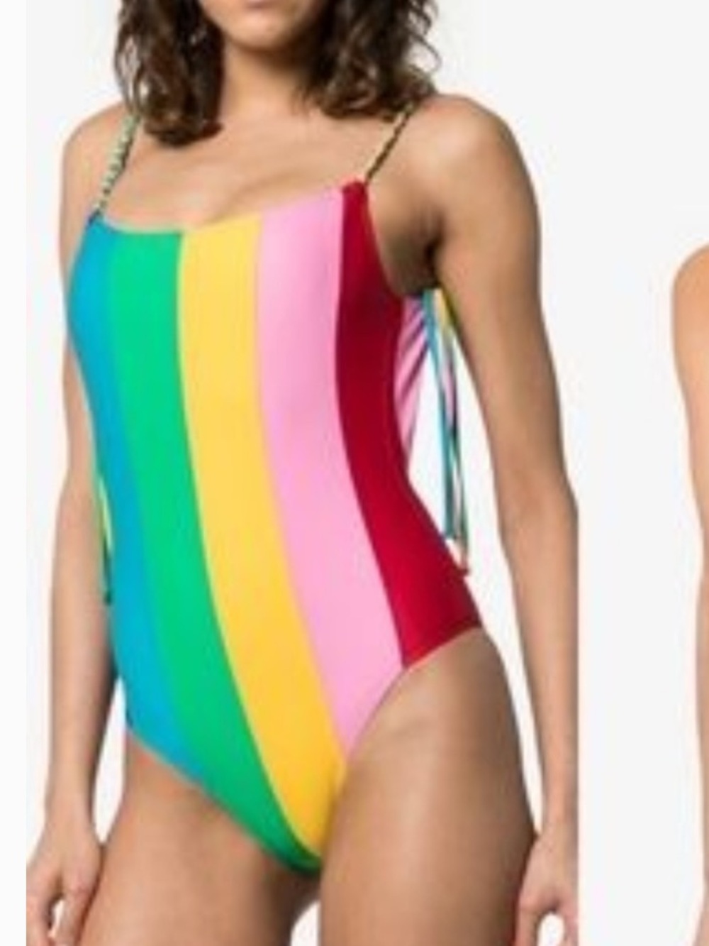Paper London Rainbow Stripe One-Piece Swimsuit - Multicolor